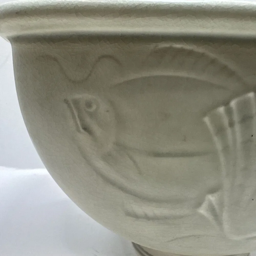 Solbjerg Vase Sea Motif Nils Thorsson Aluminia Royal Copenhagen Denmark 1930 - Picture 3 of 9